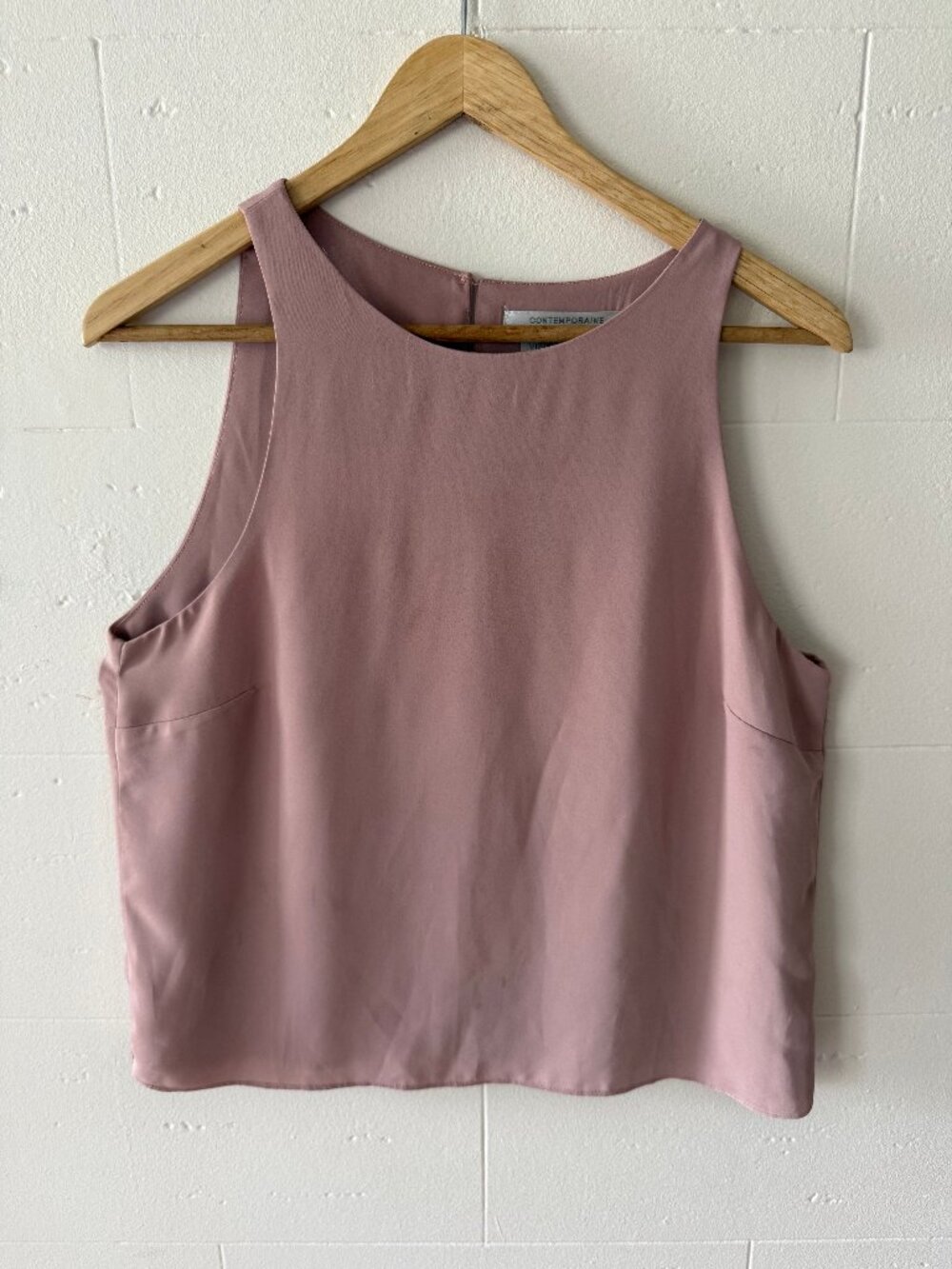 Contemporaine Simons | Sleeveless Dusty Pink Camisole | Classic Minimal | Small
